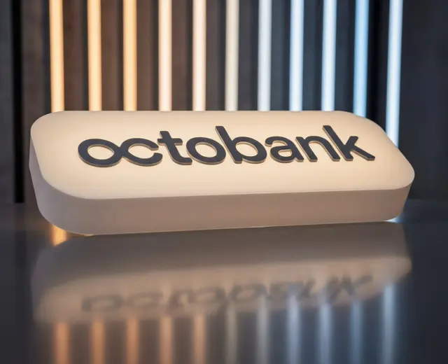 octobank — Вывески и интерьер