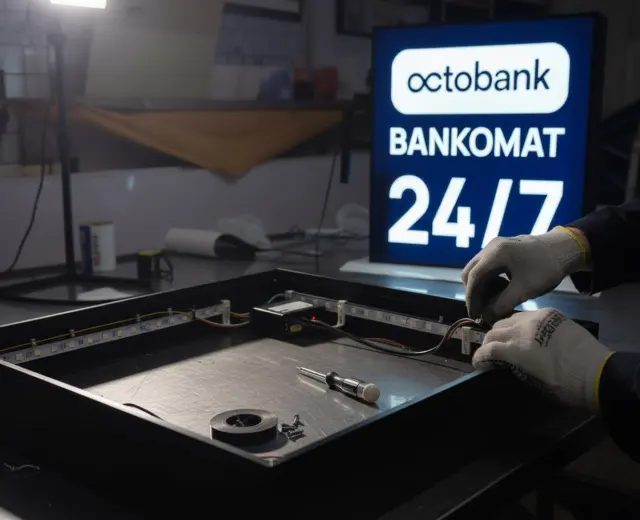 octobank — Вывески и интерьер